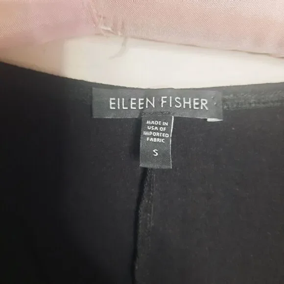 Eileen Fisher Twist Front Dress Black Size Small - Picture 5 of 7